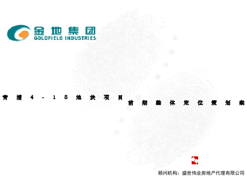 金地·青浦4-28地块项目策划案
