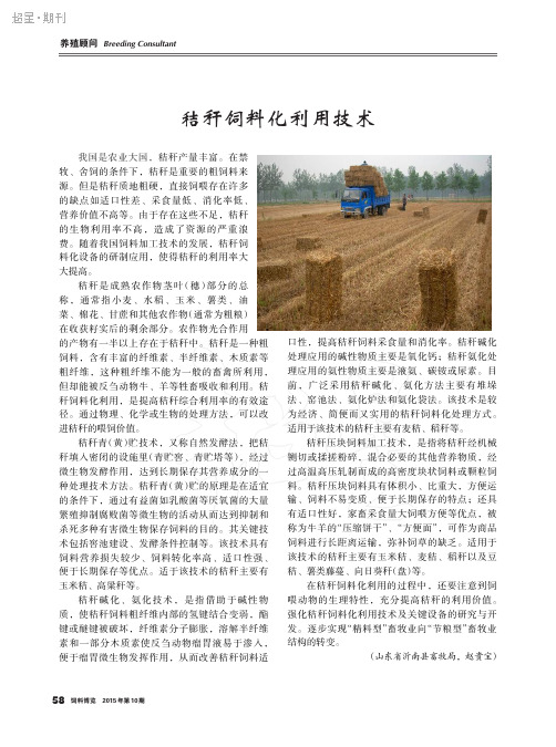秸秆饲料化利用技术