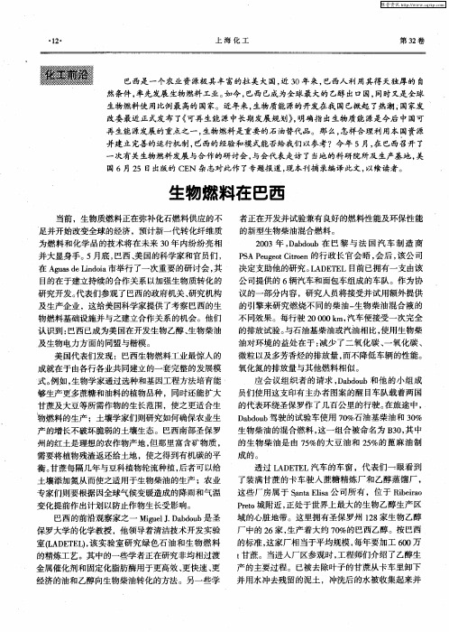生物燃料在巴西
