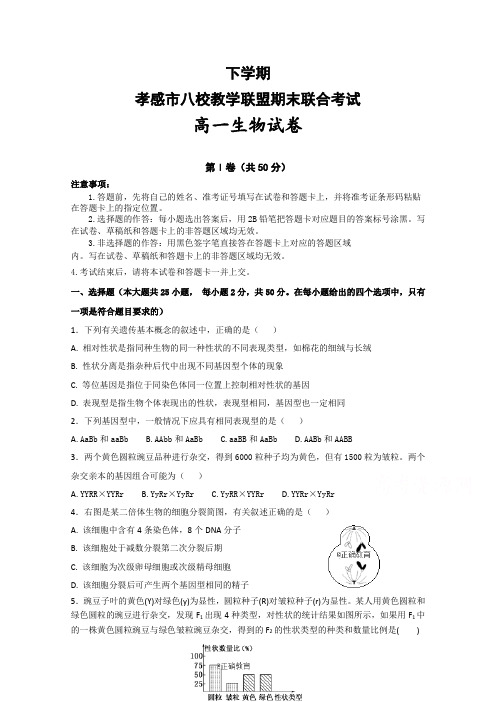 湖北省孝感市八校教学联盟高一下册第二学期期末联合考试生物试卷含答案【精选】.doc