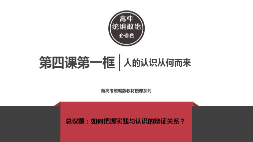 第4课 第1框 人的认识从何而来 课件-【新教材】高中政治统编版(2019)必修四(共25张PPT)