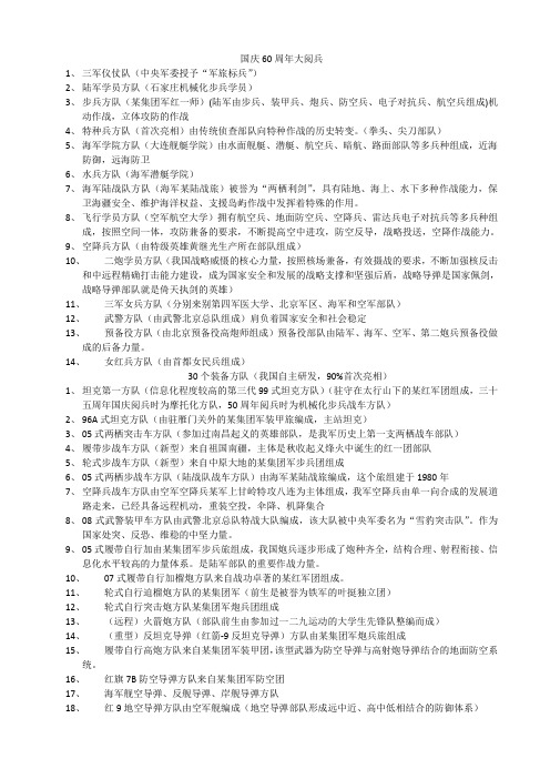 国庆60周年大阅兵