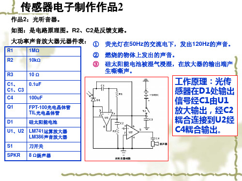 传感器电子制作PPT