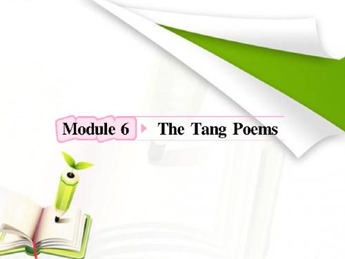 高中英语外研版复习课件：选修8 Module6 The Tang Poems
