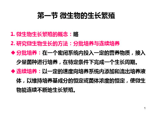 微生物的生长发育