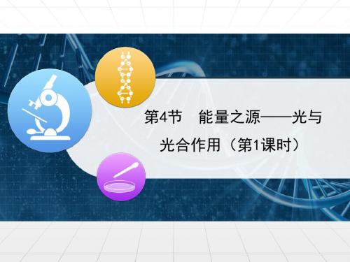 人教版高中生物必修一5.4《能量之源——光与光合作用》第1课时课件 (共22张ppt)