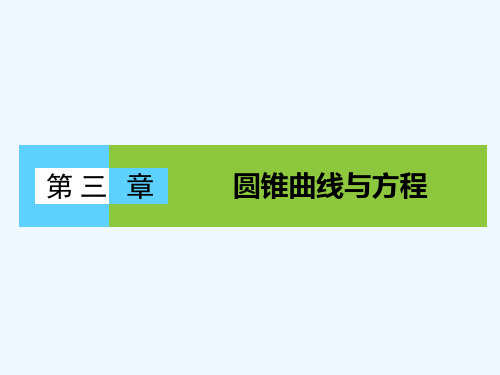 高中数学第三章圆锥曲线与方程本章高效整合课件北师大版选修