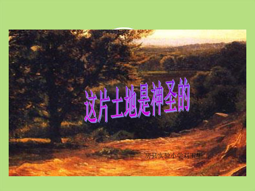 15、《这片土地是神圣的》PPT课件
