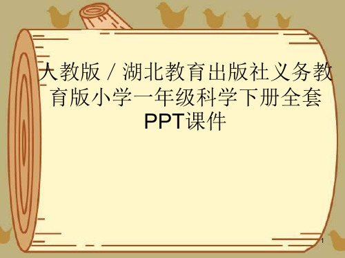 人教版／湖北教育出版社义务教育版小学一年级科学下册全套PPT课件