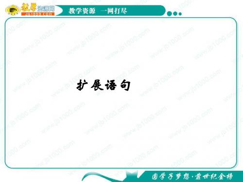 2012高考语文一轮复习课件(新课标)：扩展语句