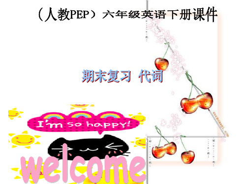 人教PEP版英语六下《期末复习》 代词 PPT课件  公开课精品课件