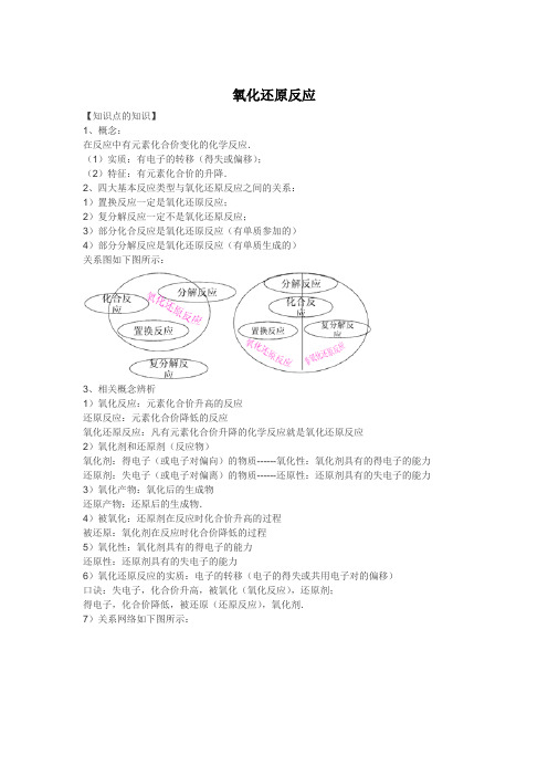 2016高考化学一轮复习考点集训-氧化还原反应 Word版含解析