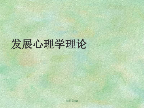 发展心理学的理论