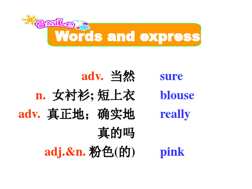 冀教版英语七年级上Unit 2《Colours and Clothes》全单元单词讲解课件