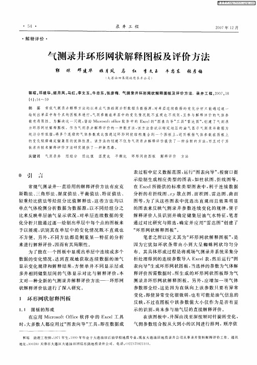 气测录井环形网状解释图板及评价方法