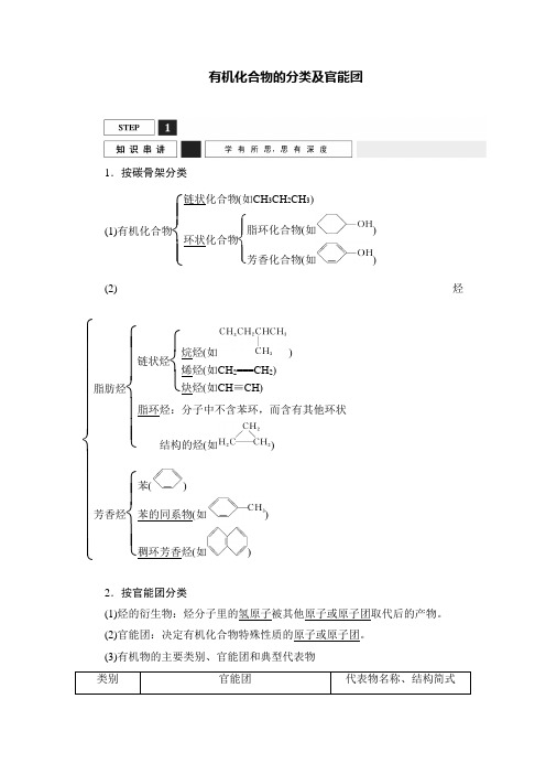有机化合物的分类及官能团