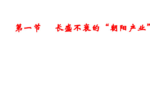 高二地理朝阳产业(201912)