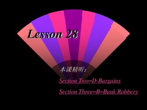 Lesson 28