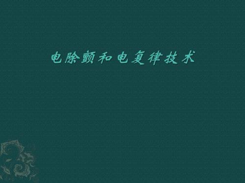 电除颤和电复律技术PPT课件