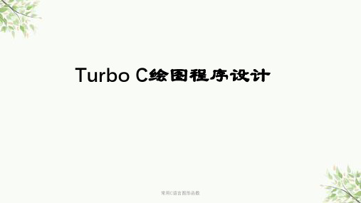 常用C语言图形函数课件