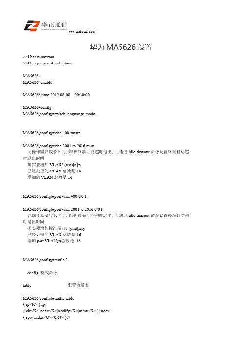 华为MA5626
