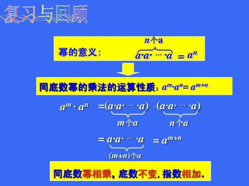 1.2 幂的乘方与积的乘方(一)