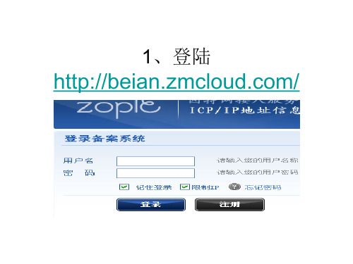 备案说明书
