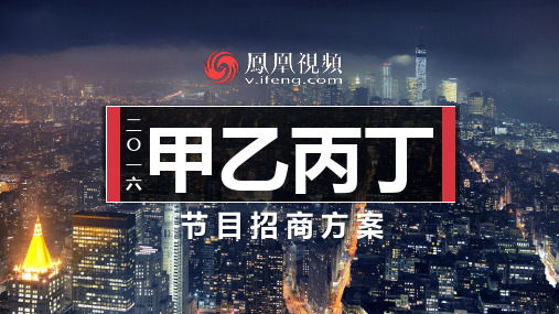 凤凰网甲乙丙丁招商方案