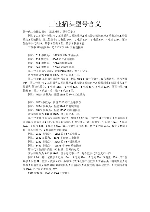 工业插头含义