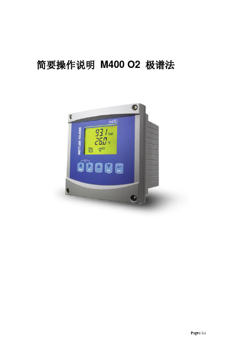 安装调试_简要操作_M400_O2_极谱法_20110114