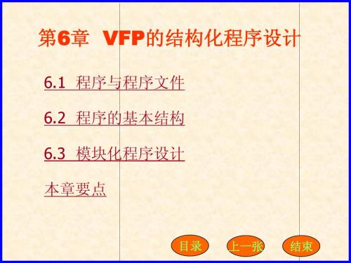 VFP 第6章