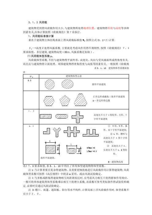 风荷载取值课件