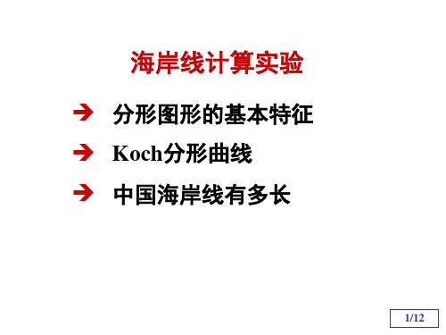 海岸线计算实验