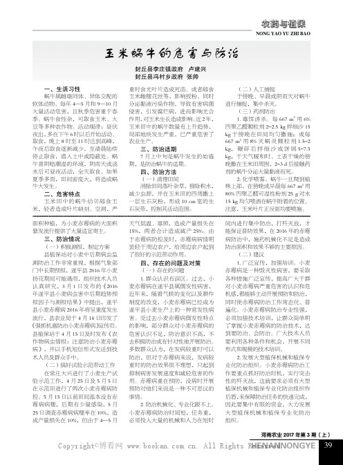 玉米蜗牛的危害与防治