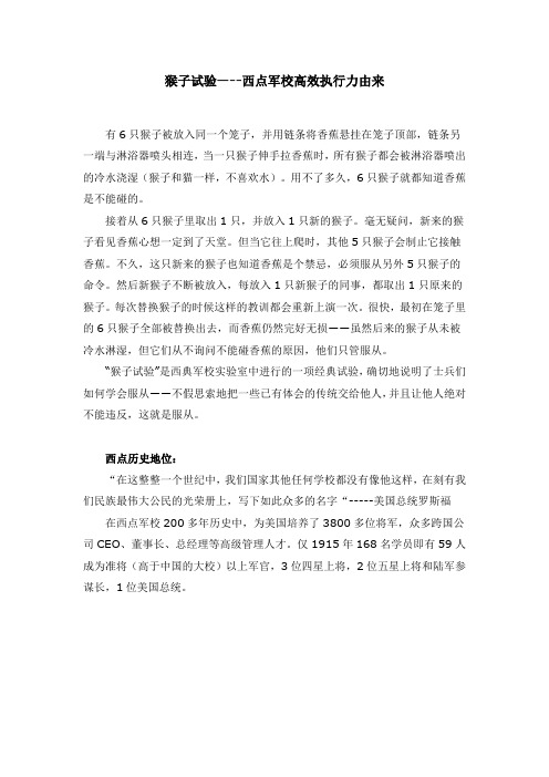 猴子试验