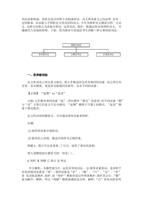 公务员考试行测技巧：语素分析法破解逻辑填空