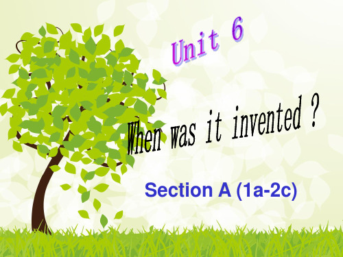 人教新目标英语九年级上册课件：Unit 6 Section A  (1a-2c)(共18张PPT)