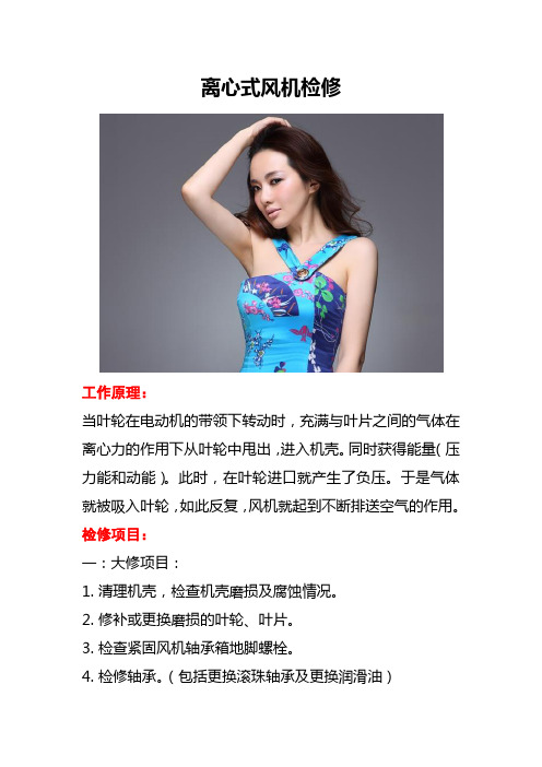 风机检修离心式风机检修