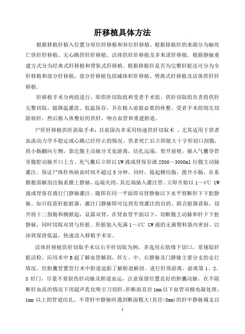 肝移植具体方法-崔子林
