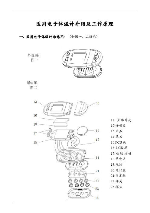 医用电子体温计介绍及工作原理1.0