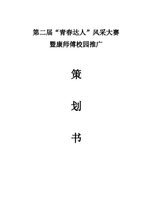 康师傅赞助策划书案例