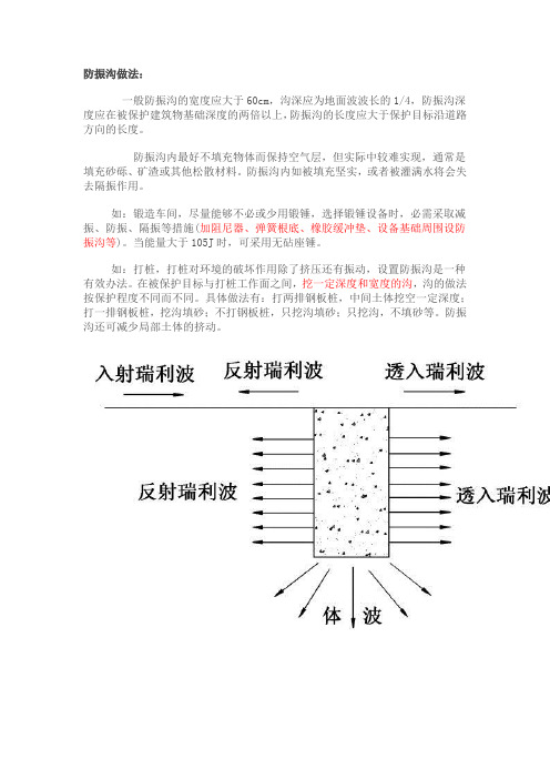 防震沟的做法