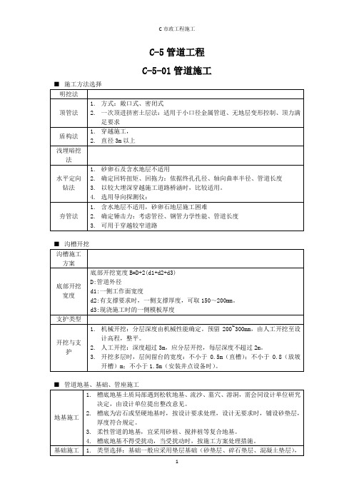 C市政工程-5管道工程