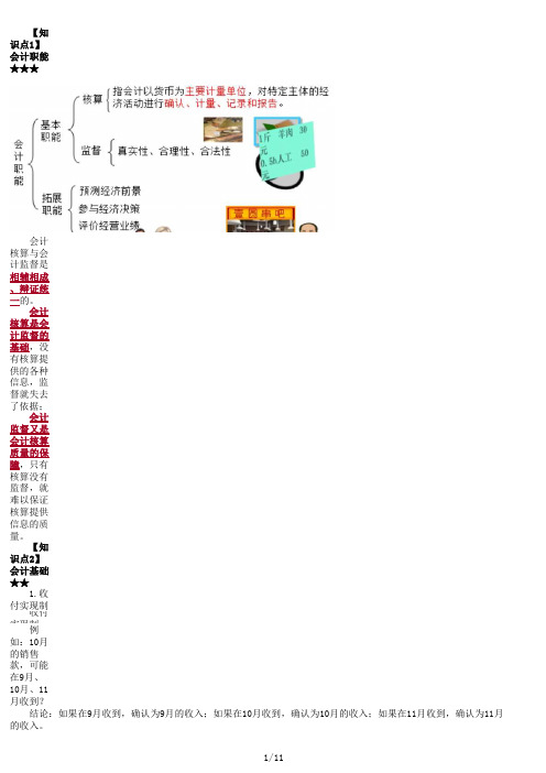 21年初级会计知识点