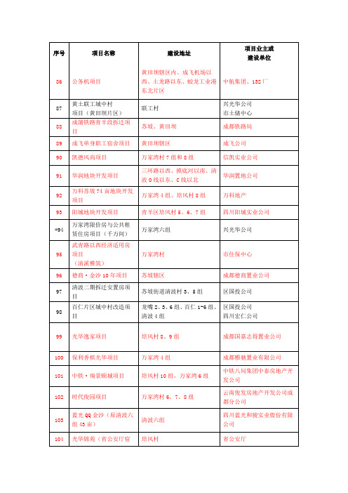 成都市2013西部新城项目规划