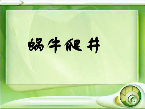 蜗牛爬井