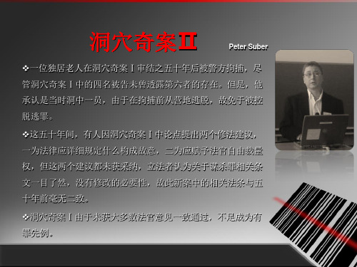 洞穴奇案Ⅱ     Peter Suber