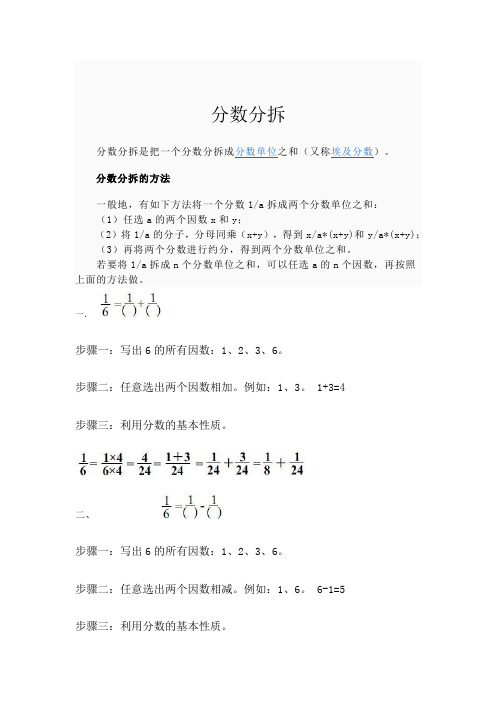 分数分拆