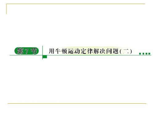 4-7-1用牛顿运动定律解决问题(二)共点力的平衡条件