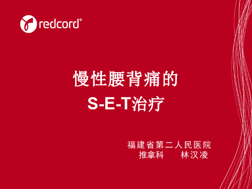 慢性腰背痛的S-E-T治疗PPT课件